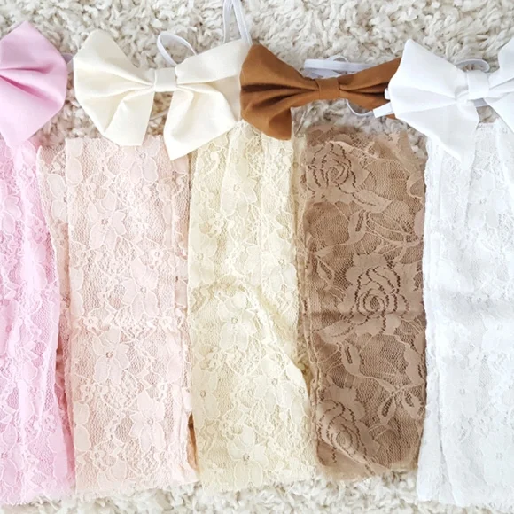 5 for $25 Baby Girl Lace Leg Warmers Only - Picture 4 of 6